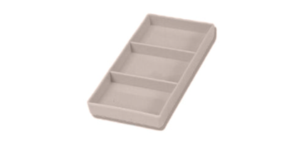 Plasdent - BEIGE Cabinet Organizer #17, 8"L x 4"W x 1"H. Steam and Chemical