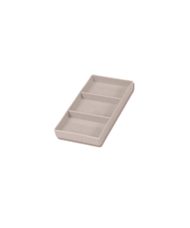 Plasdent - BEIGE Cabinet Organizer #17, 8"L x 4"W x 1"H. Steam and Chemical