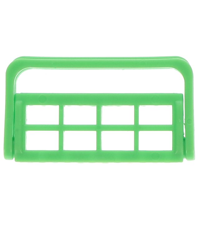 Plasdent - Bur Caddy - Neon Green 1/Pk. Adjustable Bur Caddy. Designed to hold