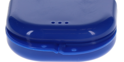 Plasdent - Chroma Retainer Box - Dark Blue, 3-1/8"W x 3"L x 1"H, Package of 12 Boxes