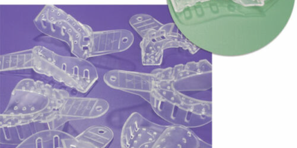 Plasdent - Excellent Crystal Impression Trays - #8 Upper Left/Lower Right - Perforated