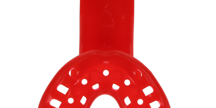 Plasdent - Excellent-Colors Ortho Impression Trays - Perforated #1 Pedo Small Lower Red