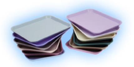 Plasdent - Flat Tray, Size E (Midwest) - Beige, Plastic, 15" X 10-1/2" X 7/8"