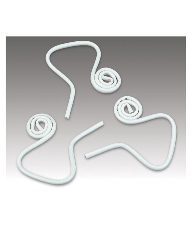 Plasdent - Flexform Flexible saliva ejectors, adjustable coil design, smooth edges, white
