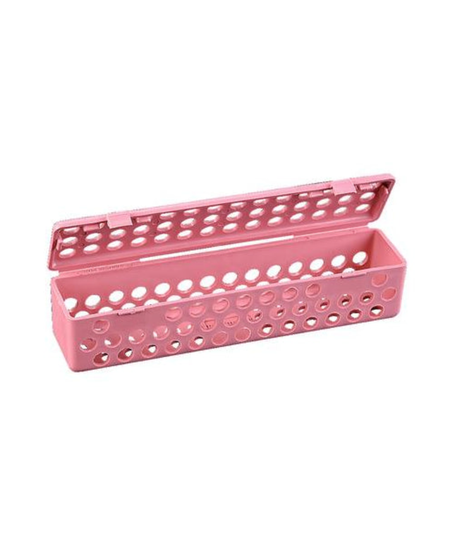 Plasdent - Instrument Steri Container - Neon Pink, 8" x 1-3/4" x 1-3/4"