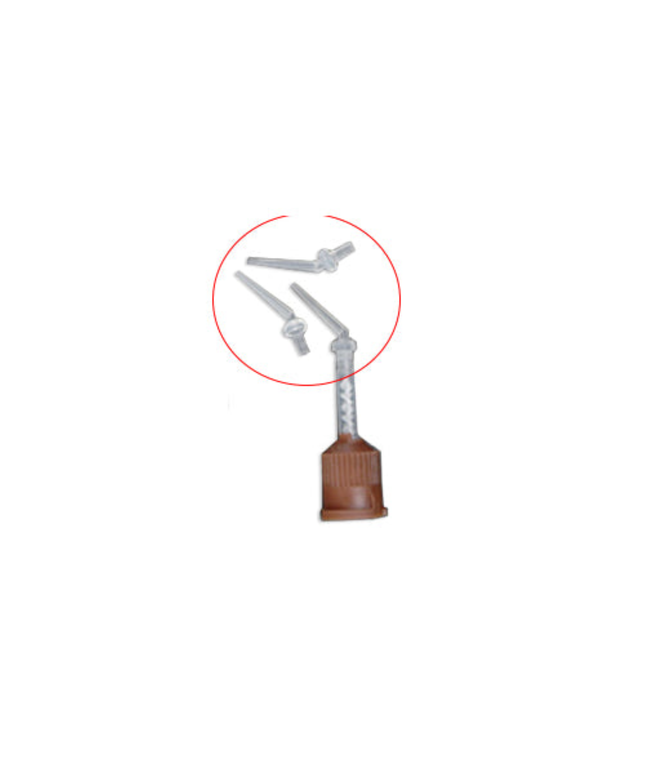 Plasdent - LONG style, Clear intra-oral tips for temporary cement, Bag of 100
