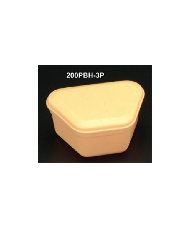 Plasdent - ProBath Denture Boxes, Color: Yellow Eclipse, Heavy Gauge, Soft Plastic, 2"