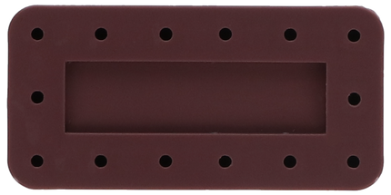 Plasdent - Rectangular Bur Block - Mauve, Magnetic, 14 Burs Capacity, Dimension