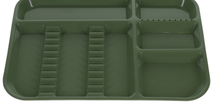 Plasdent - Set-up Tray Divided Size B (Ritter) - Green, Plastic, 13-1/2" X 9-5/8"