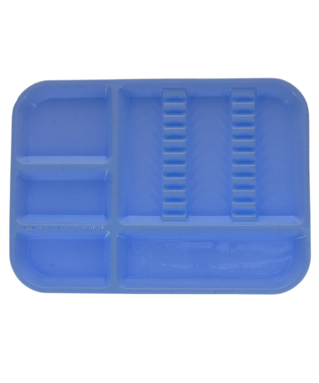 Plasdent - Set-up Tray Divided Size B (Ritter) - Pastel Baby Blue, Plastic