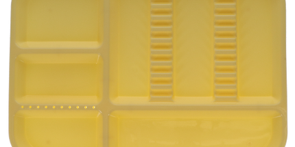Plasdent - Set-up Tray Divided Size B (Ritter) - Yellow, Plastic, 13-1/2" X