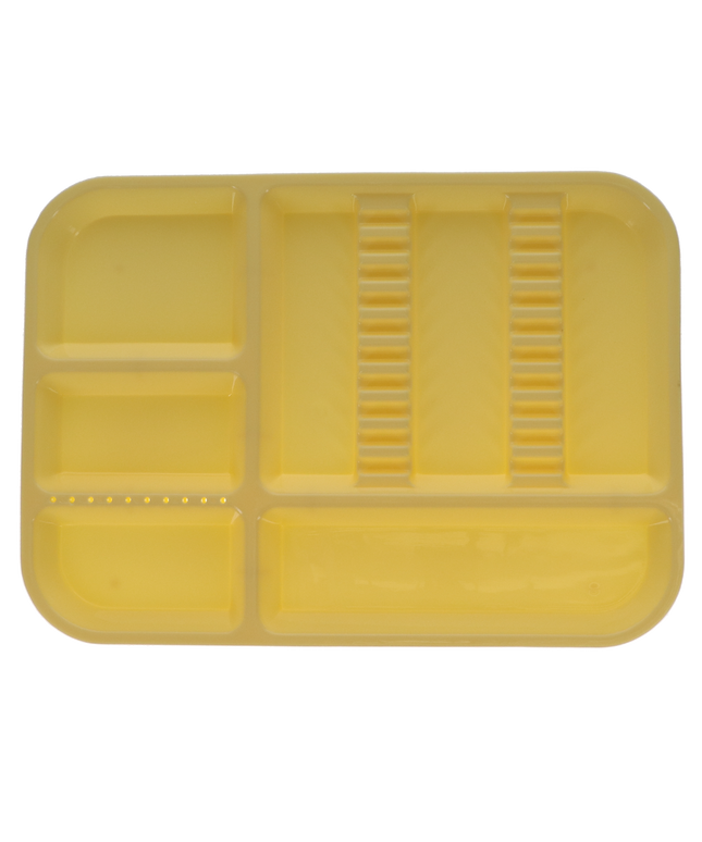 Plasdent - Set-up Tray Divided Size B (Ritter) - Yellow, Plastic, 13-1/2" X