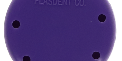 Plasdent - Small Round Bur Block - Neon Purple, Magnetic, 7 Burs Capacity