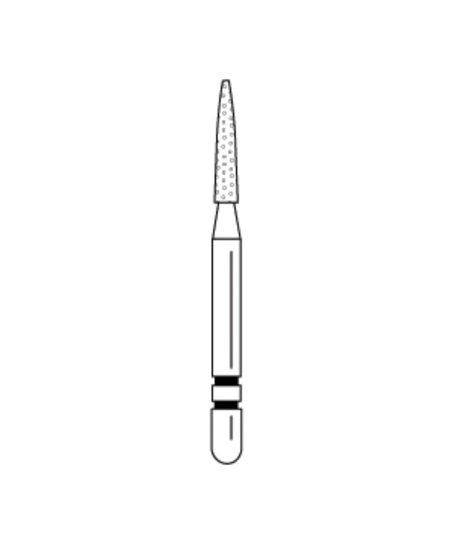 Premier - Two Striper FG #260.6.5 Coarse Diamond Burs, Flame shaped. Pack of 5