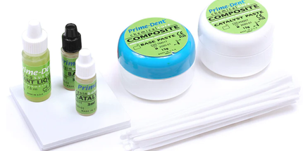Prime-Dent - Chemical Cure Composite Kit 15/15g with Bonding. Highly filled