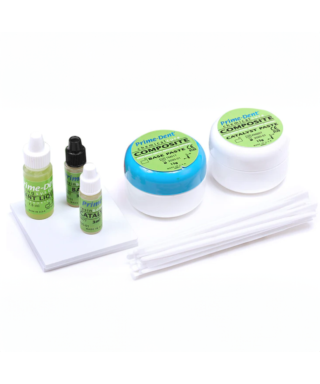 Prime-Dent - Chemical Cure Composite Kit 15/15g with Bonding. Highly filled