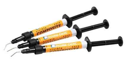 Prime-Dent - Flowable Composite C1 - 4 Syringe Kit. VLC (Visible Light Cure)