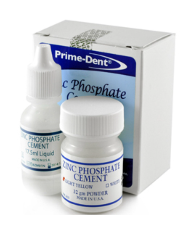 Prime-Dent - Zinc Phosphate Cement, a very high strength permanent cement, light