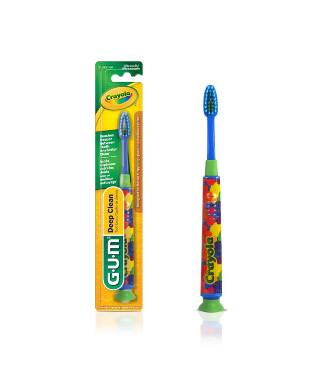 Sunstar Butler - GUM Crayola Deep Clean Toothbrushes 12/Bx