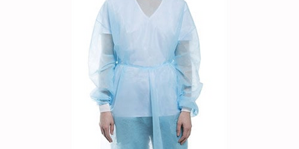 ValuMax - ValuMax Extra Large size Isolation Gowns Elastic Cuff BLUE. Disposable