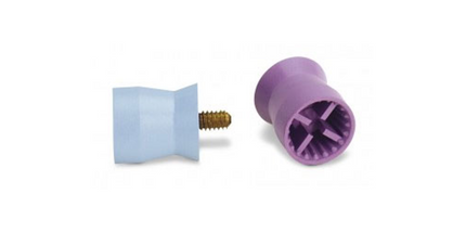 Young Webbed Screw Type Prophy Cup, Petite Latex Free, Soft, Purple, economy