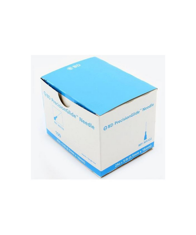 PrecisionGlide Needles 25g x 5/8" 100/Bx