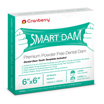 Cranberry - Smart Dam Latex Unscented 6x6 Blue 36/Box