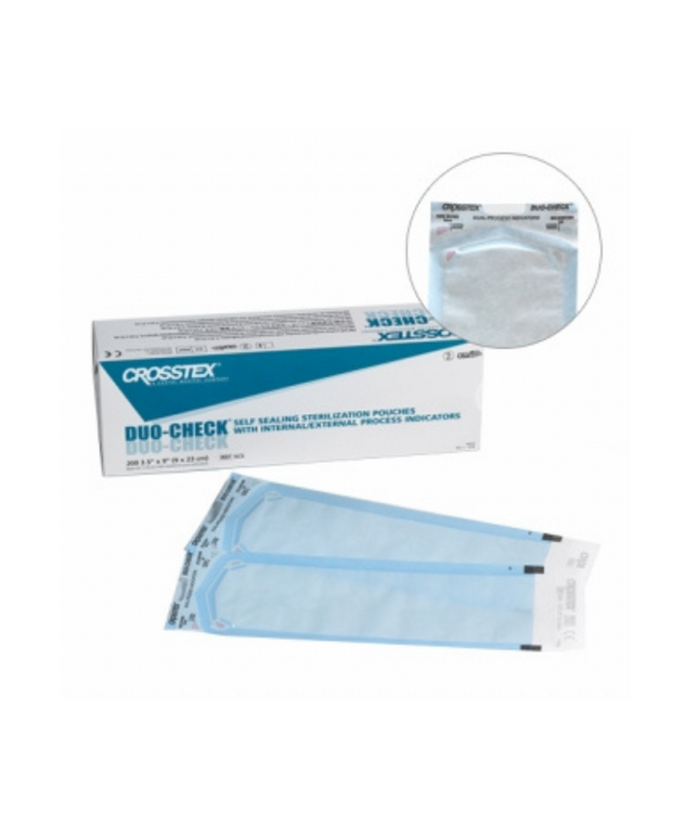 Crosstex - Duo-Check Sterilization Pouches 4.25"x11" 200/Box