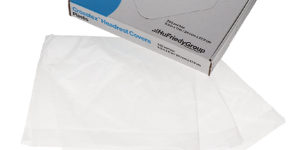 Crosstex - Headrest Cover Plastic 9.5x11 Clear 250/Box
