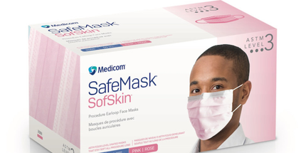 Medicom - SafeMask SofSkin Level-3 Masks 50/Bx Pink