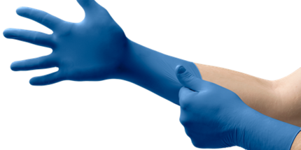Microflex - UltraSense EC Blue Nitrile Gloves Large 100/Box