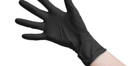 Aurelia Absolute Black Nitrile Gloves Medium 200/Box