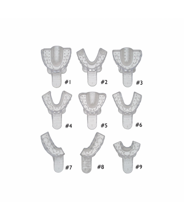 Vista Clear Plastic Impression Tray #1 Lg/Upper 12/Bg