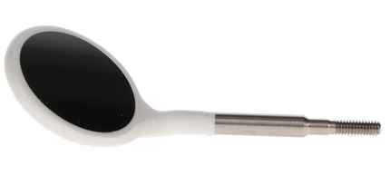 Zirc - Crystal HD #5 Mouth Mirror Head White 12/Pk