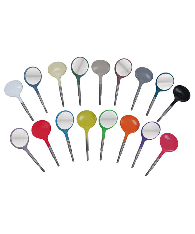 Crystal HD Mouth Mirror Head #4 Blue 12/Pk