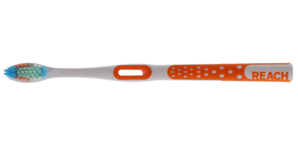 Reach Total Care Floss-Clean Toothbrush - Adult Soft 72/Pk. Designed