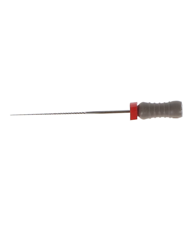 Stainless Steel K-File with Plastic Handle & Endo Stop, 28 mm, 0.02 Taper, # 8, Grey, 6/Pk, MK2808