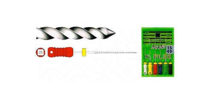 Stainless Steel K-File with Plastic Handle & Endo Stop, 28 mm, 0.02 Taper, # 40, Black, 6/Pk, MK2840