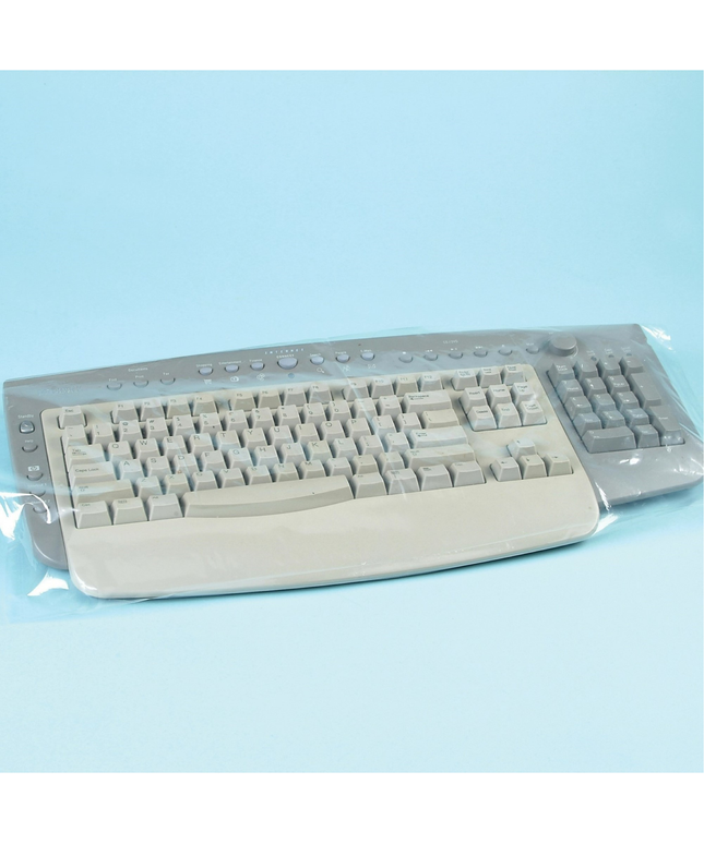 Plasdent - Small Keyboard Cover 12.5" x 8" 250/Bx. Clear plastic design protects