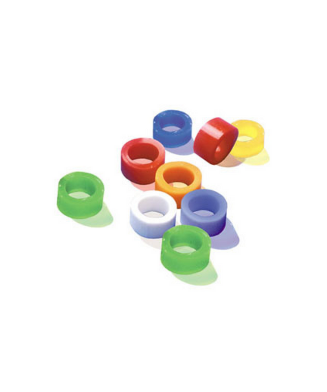 Color Code Instrument Rings Regular 50/Pk Orange