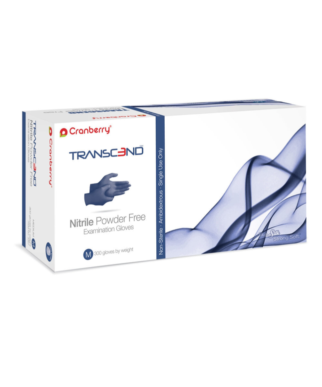 Cranberry - Transcend Nitrile Gloves 300/Bx Large