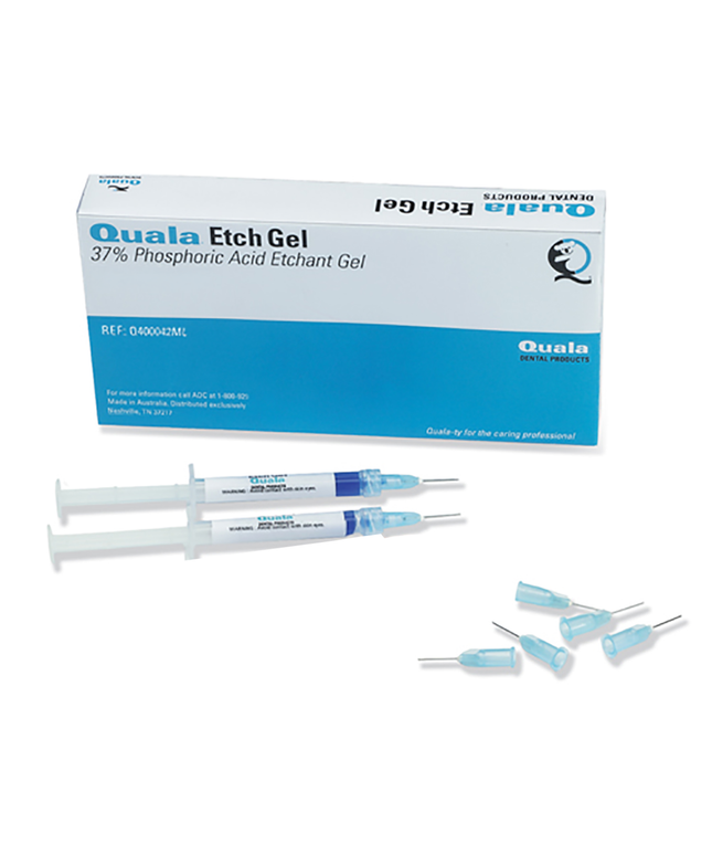 Quala - Etch Gel Jumbo Kit - 2 x 30 mL Syringes, 50 tips, Three 3 mL Empty Syringes, 1 Connector