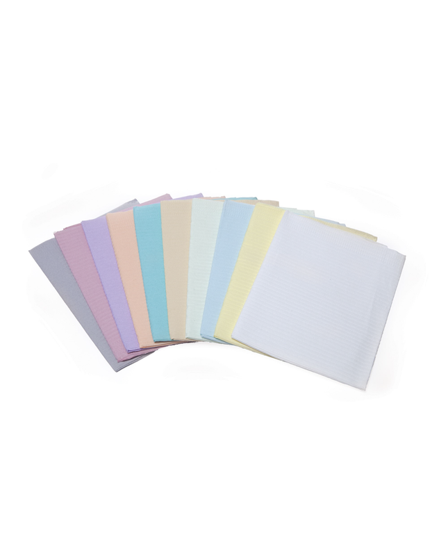 Quala - Polyback Bib/ Towel, 3-Ply + Poly, Blue, 500/cs