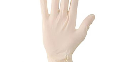 Quala - PF Latex Textured Gloves, Medium, 100/bx,