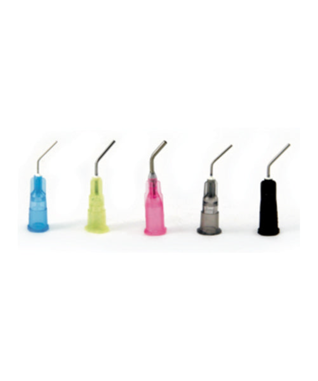 Quala - Pre-Bent Dispensing Tips 19G Tip, Black, 100/bg