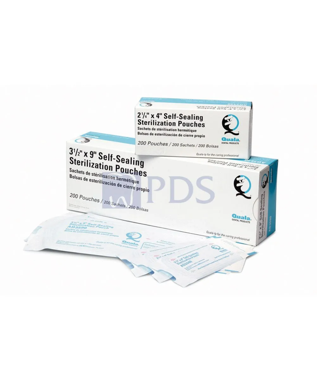 Quala - Sterilization Pouch, 2?" x 9", 200/bx,