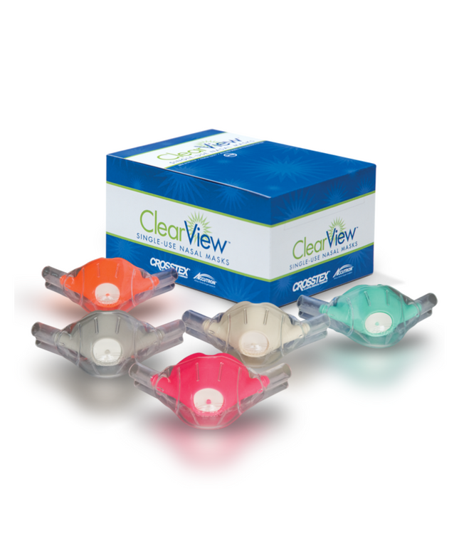 ClearView Single-Use Nasal Mask Large Adult Outlaw Orange 12/Pk