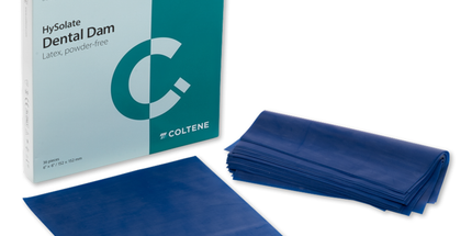 Coltene - HySolate Latex Dental Dam 5x5 Blue Medium 52/Pk (replaces H03529)