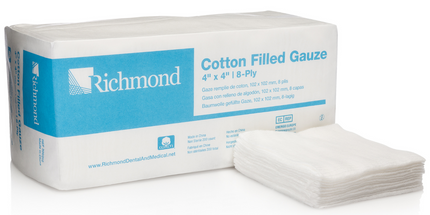 Richmond - SteriPocket Cotton-Filled Sterile 2x2 2/Pk x 300 Pks/Box