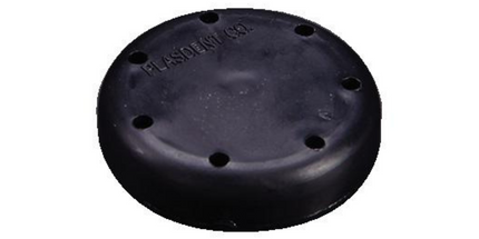 Plasdent - Magnetic Bur Block 7-Hole Small Round Black